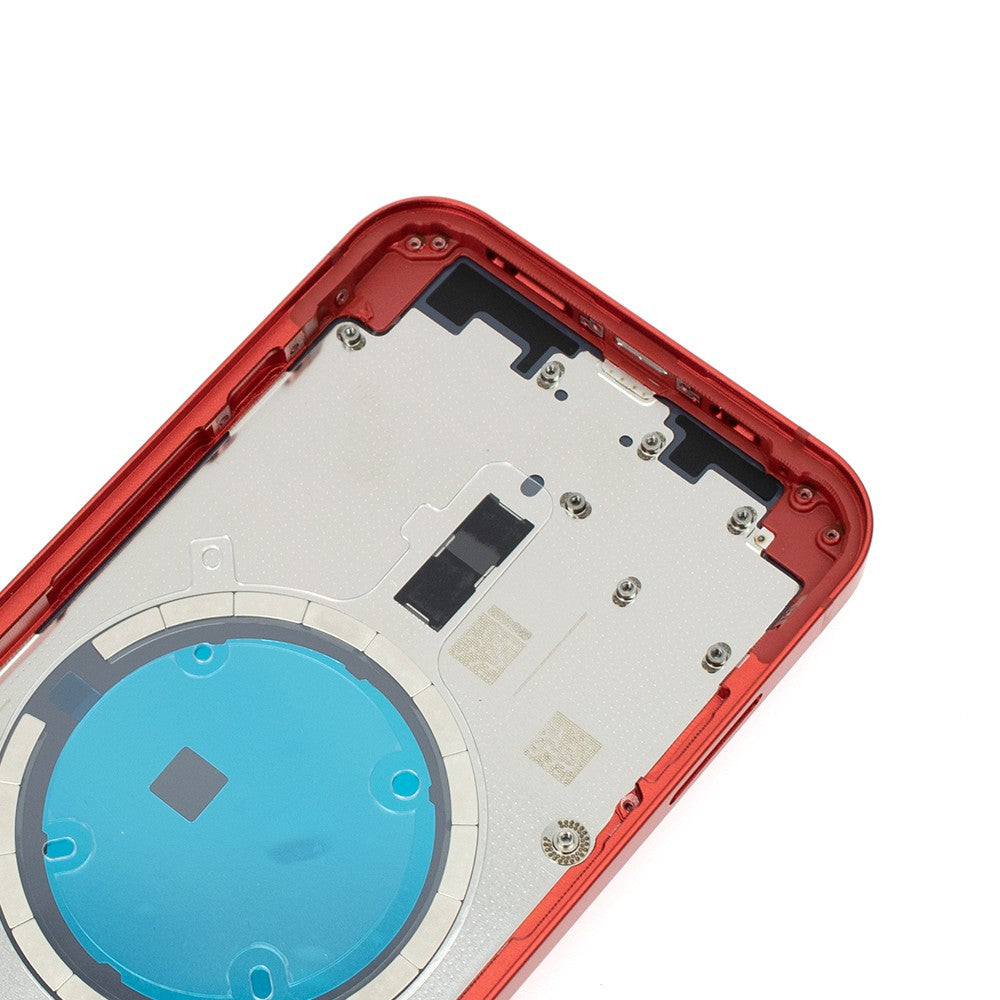 Rear Housing for iPhone 12 (NO LOGO)-Red Rear Housing for iPhone 12 (NO LOGO)-Red